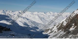 Photo Texture of Background Snowy Mountains